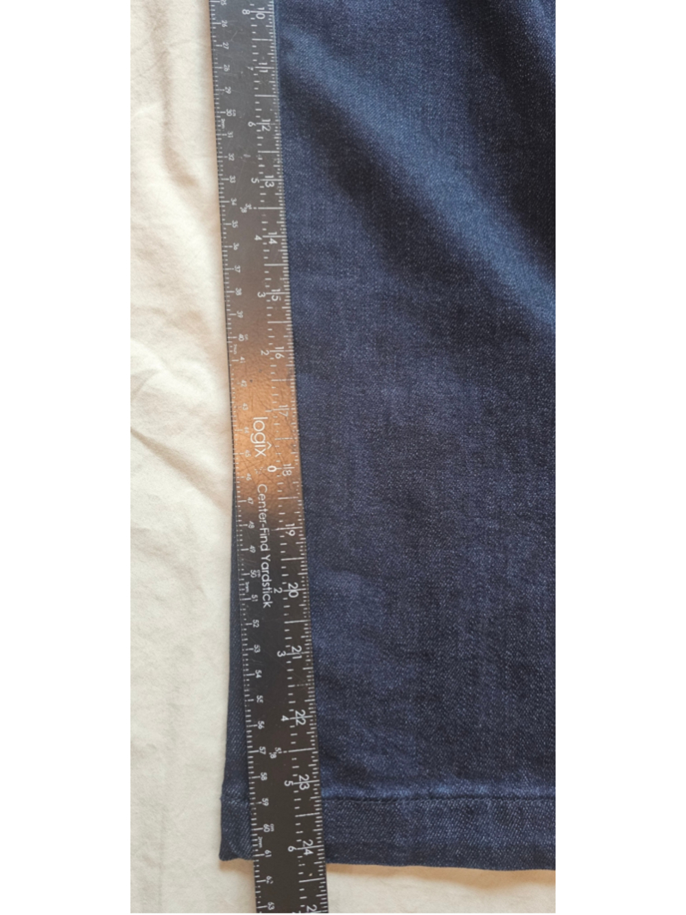 Women's Judy Blue Wide Leg Jeans Size 1 Dark Blue Braided Detail - Picture 6 of 7